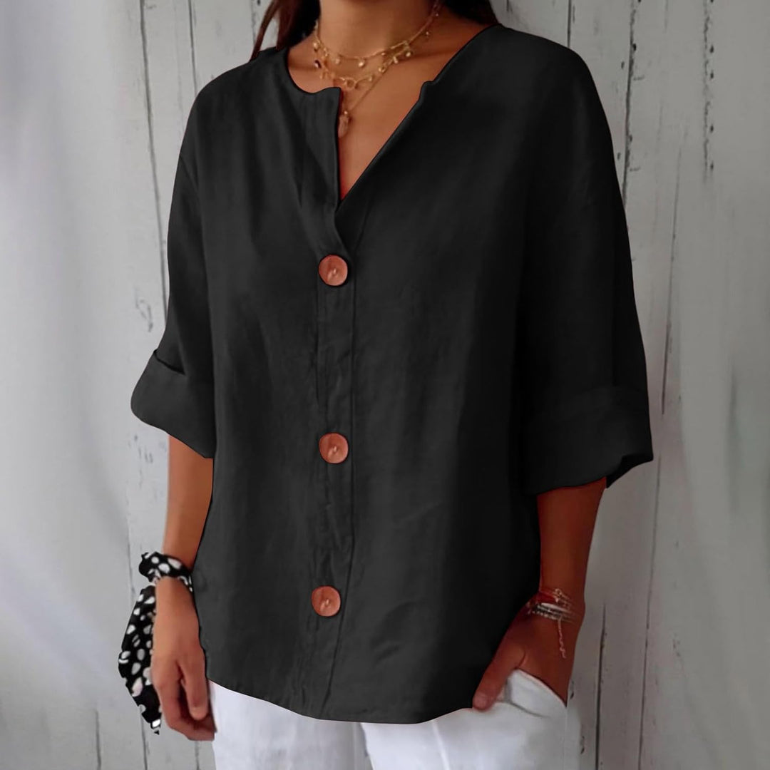 Hazel | Women's Loose-Fit Airy Summer Blouse