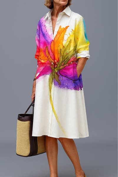 SANDRINE | Women's Elegant Polo Dress — Chic Spring Style