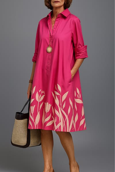 SANDRINE | Women's Elegant Polo Dress — Chic Spring Style