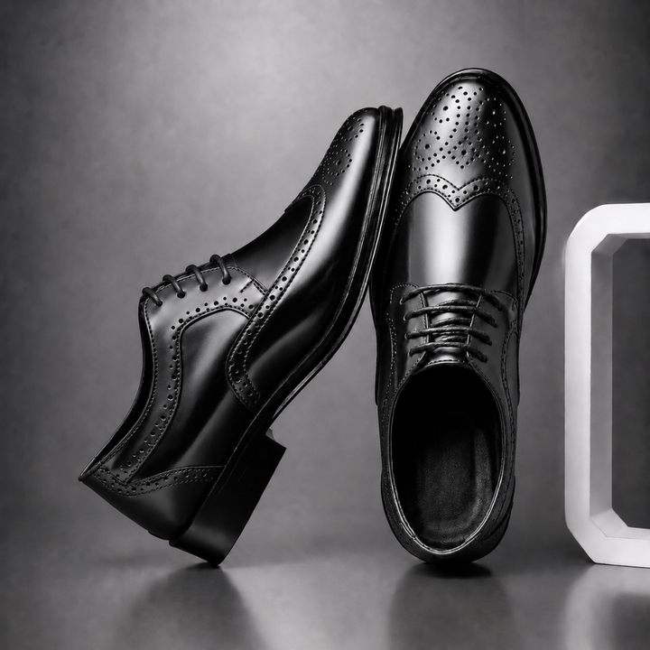 Lucas - Men's Brogue Oxford Dress Shoes | Classic Style