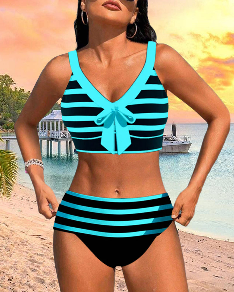 Lula™ | Striped High-Waist Bikini