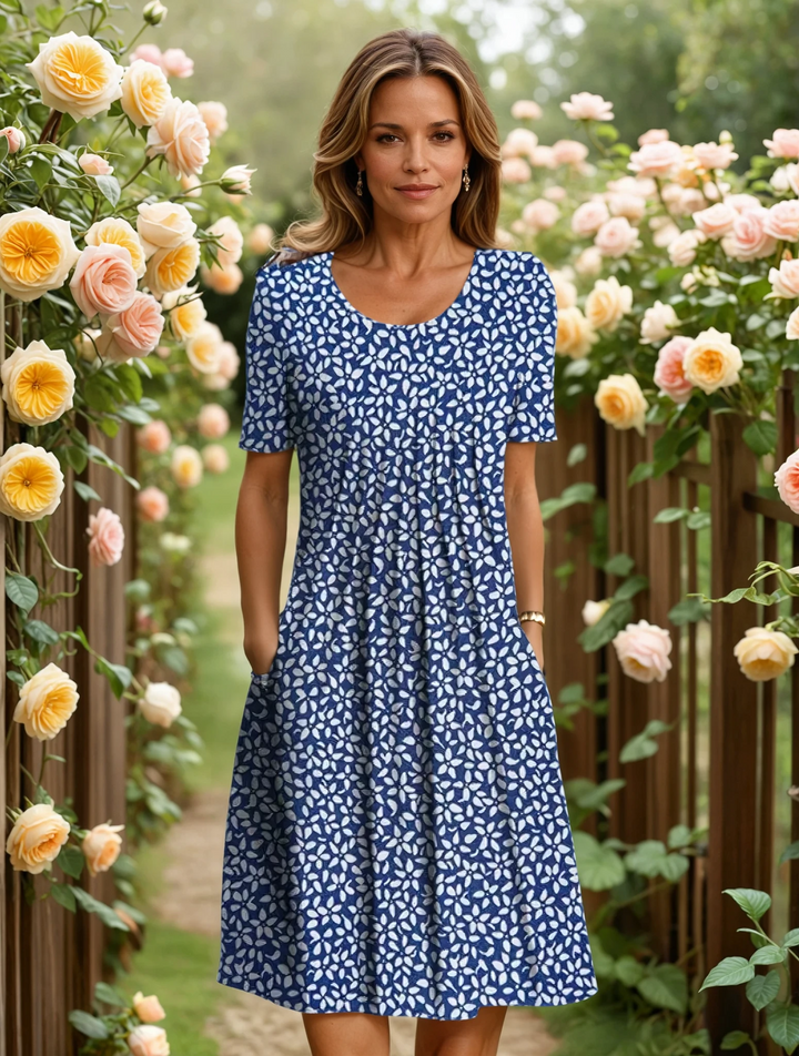 Harper | Women's Elegant A-Line Dress with Tummy Coverage