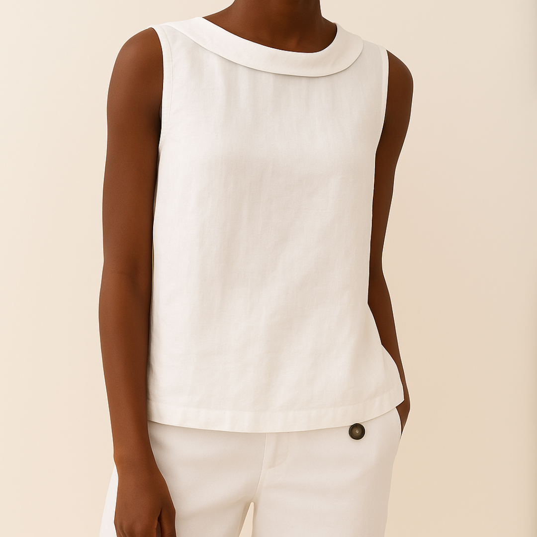 Sloane | Women's Sleeveless Elegant Blouse — Summer Top