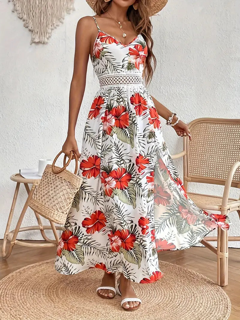 Ingrid | Women's Floral Print Summer Dress — Loose Fit