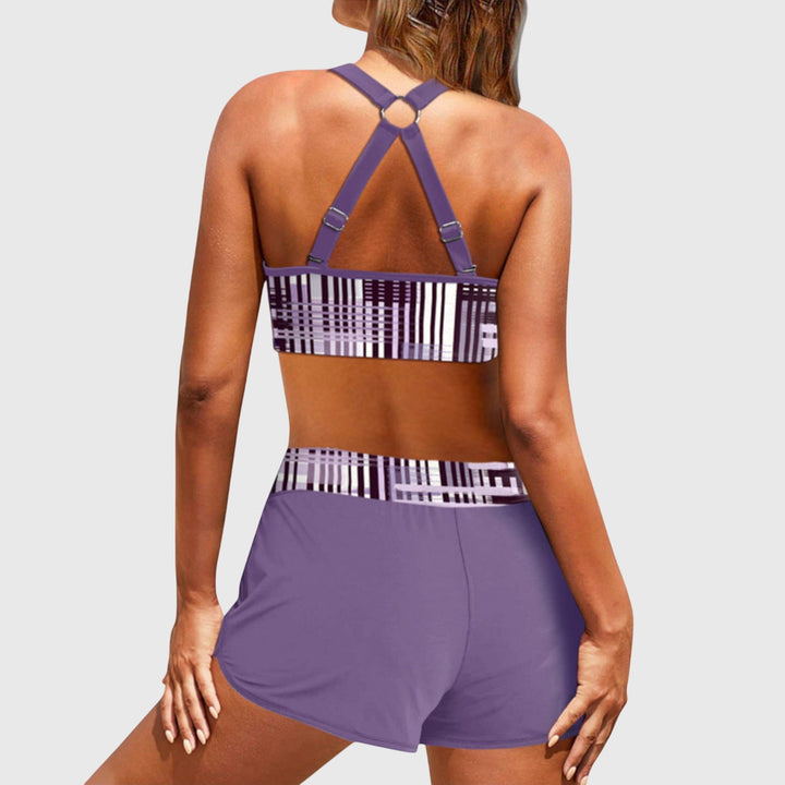 Janelle - Women's Ribbed High-Waisted Bikini Set