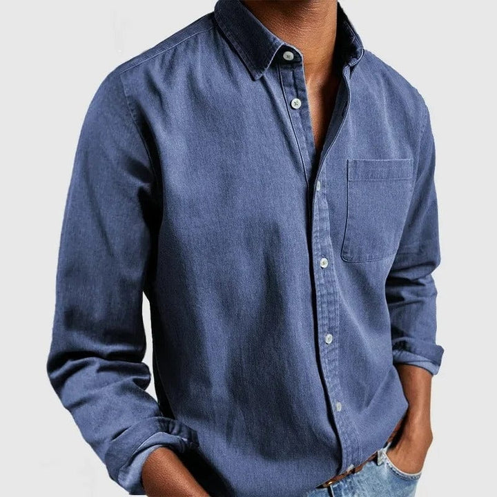 Caleb | Men's Classic Button-Up Shirt — Versatile Fit