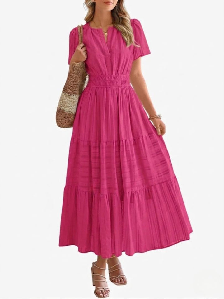Elara™ | Boho A-Line Maxi Dress