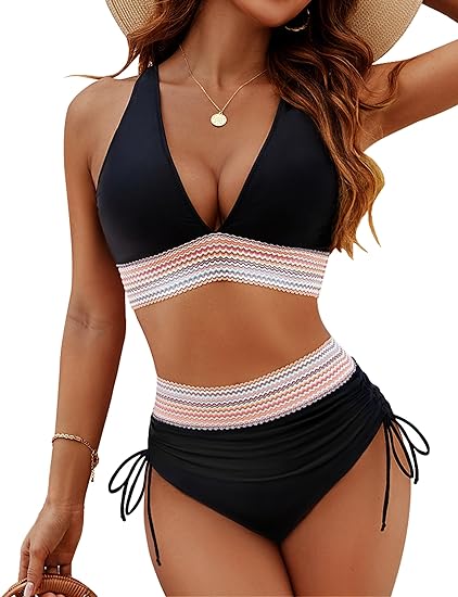 Alina - Women's Tummy Control High-Waist Bikini Set