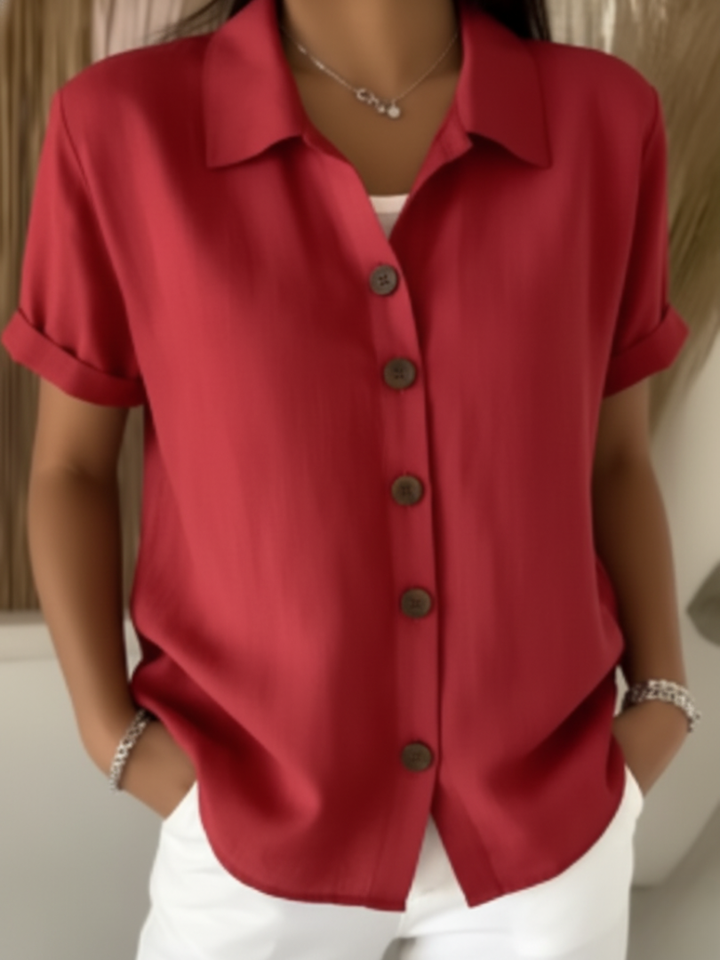 Thea | Women's Short Sleeve Button Shirt