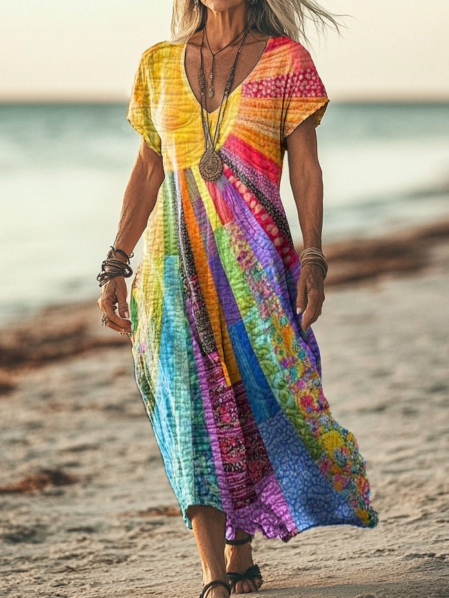 Amelia | Bohemian Sun Design Dress