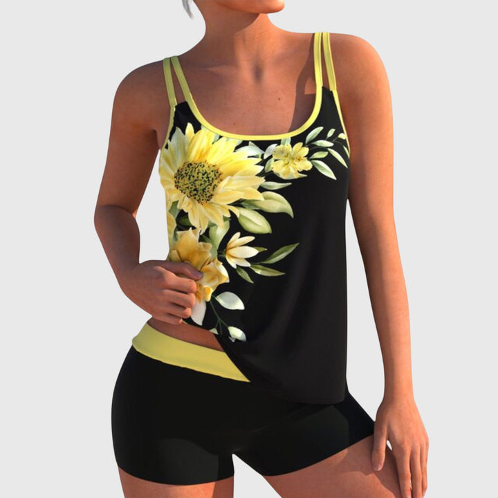 Flora™ | Floral Tummy Coverage Swimset