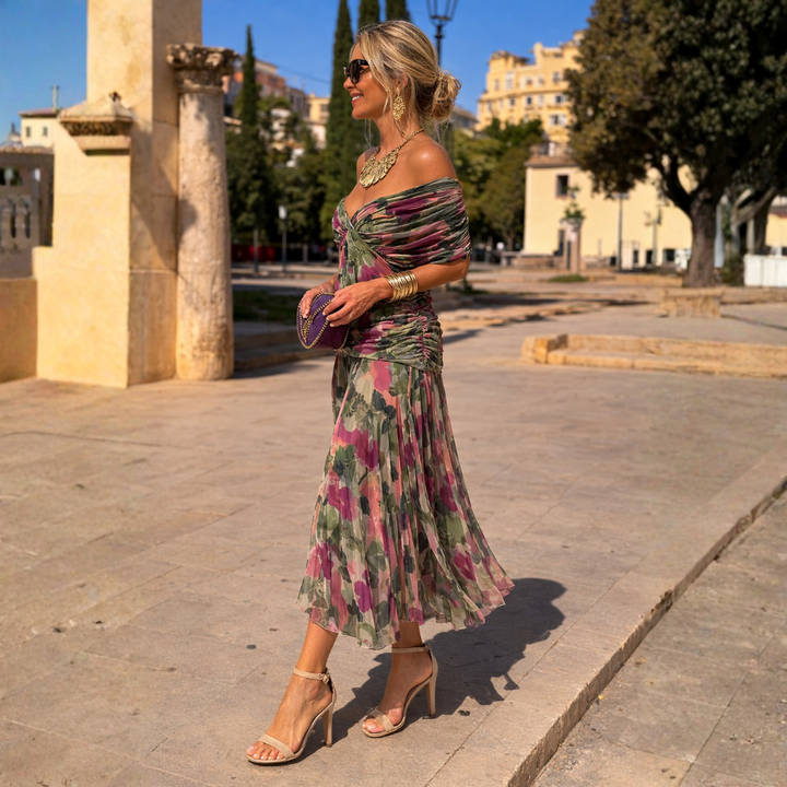 Valentina™ | Off-Shoulder Maxi Dress