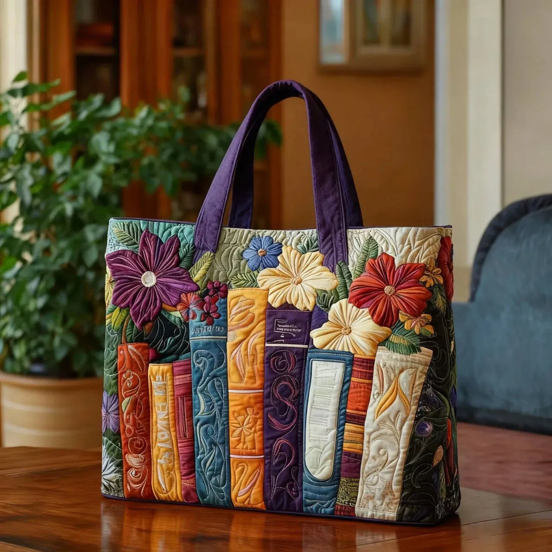 Quilted Book Lover's Bag