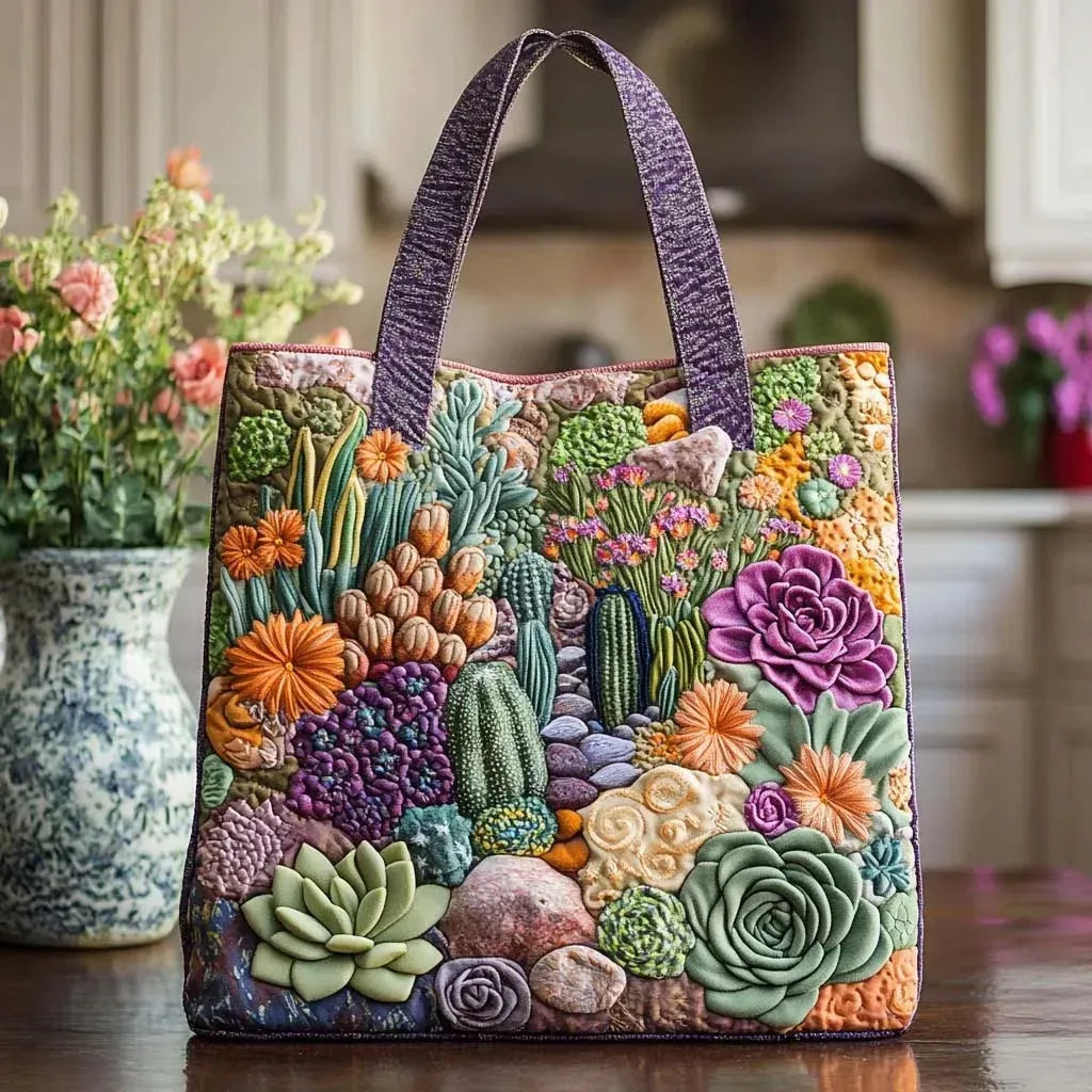 Handcrafted Succulent Garden Bag