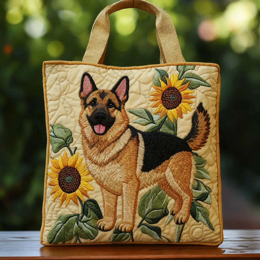Handcrafted Floral German Shepherd Bag