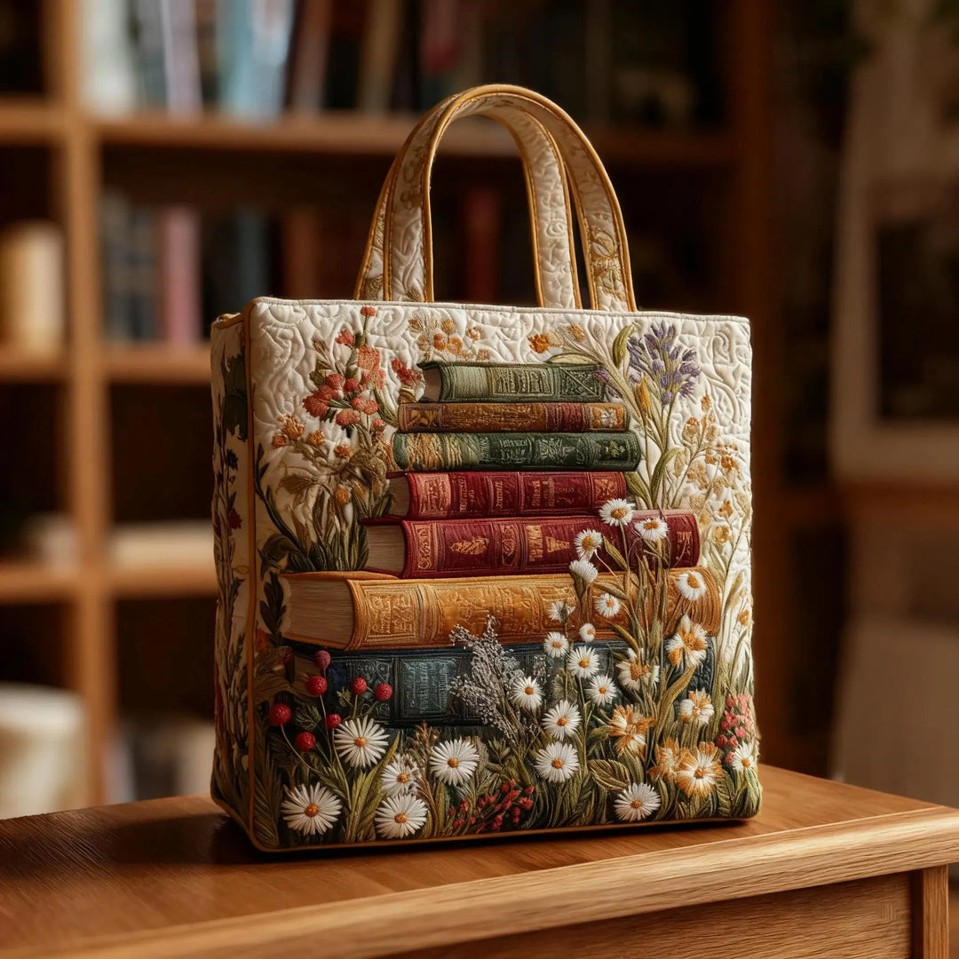 Handcrafted Quilted Floral Pattern Bag