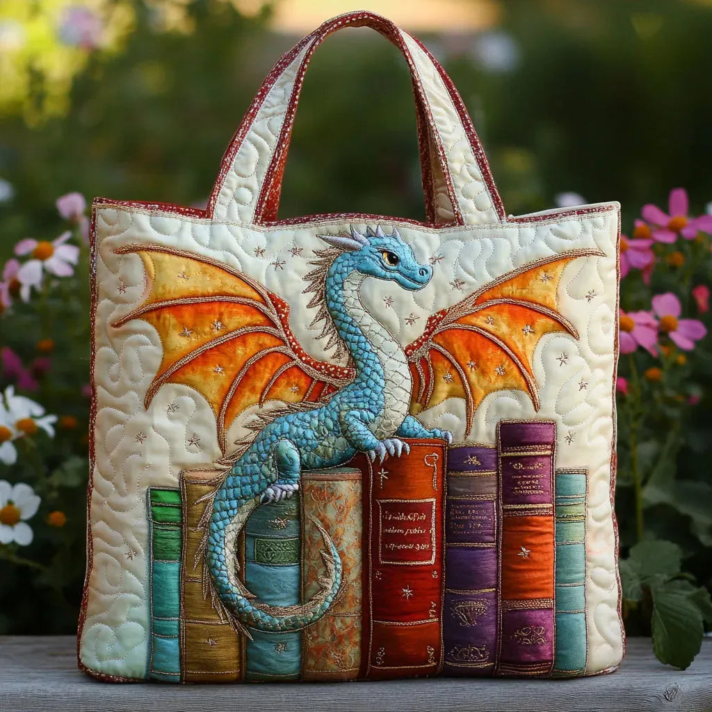Quilted Emerald Book Bag
