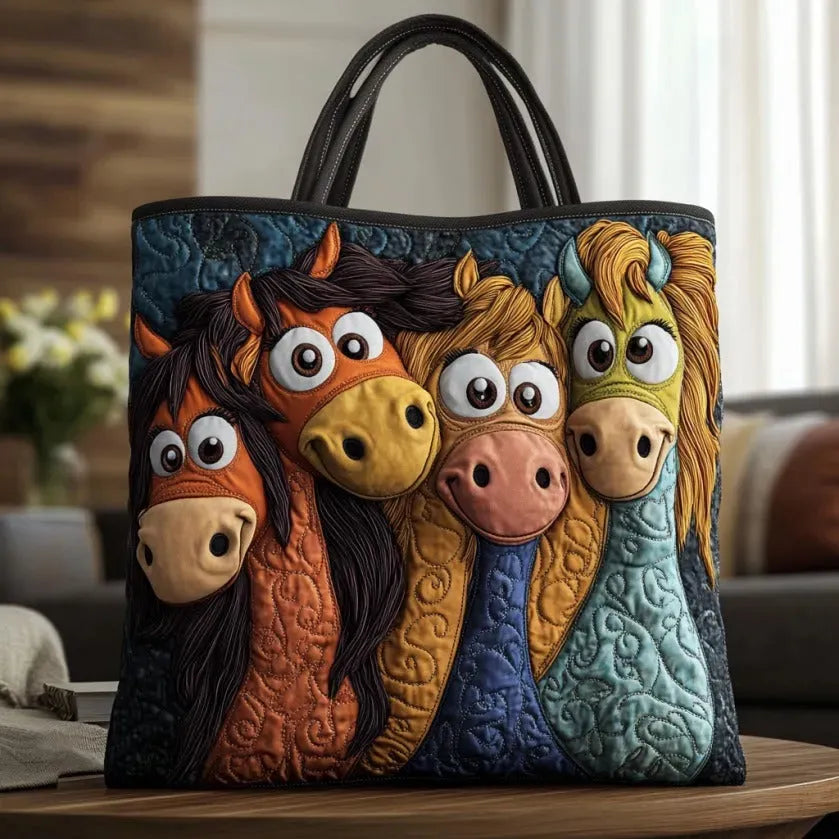 Handcrafted Pony Tote