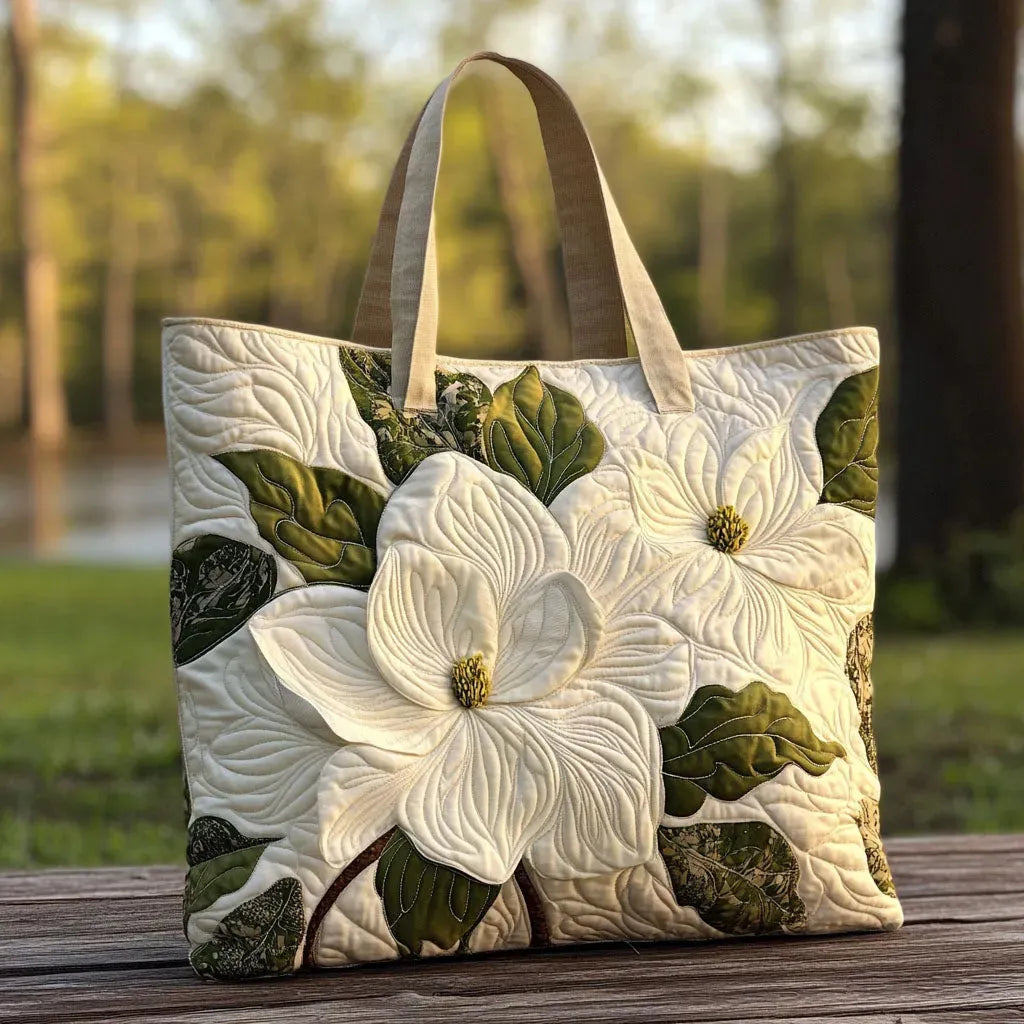 Elegant Quilted Floral Handbag