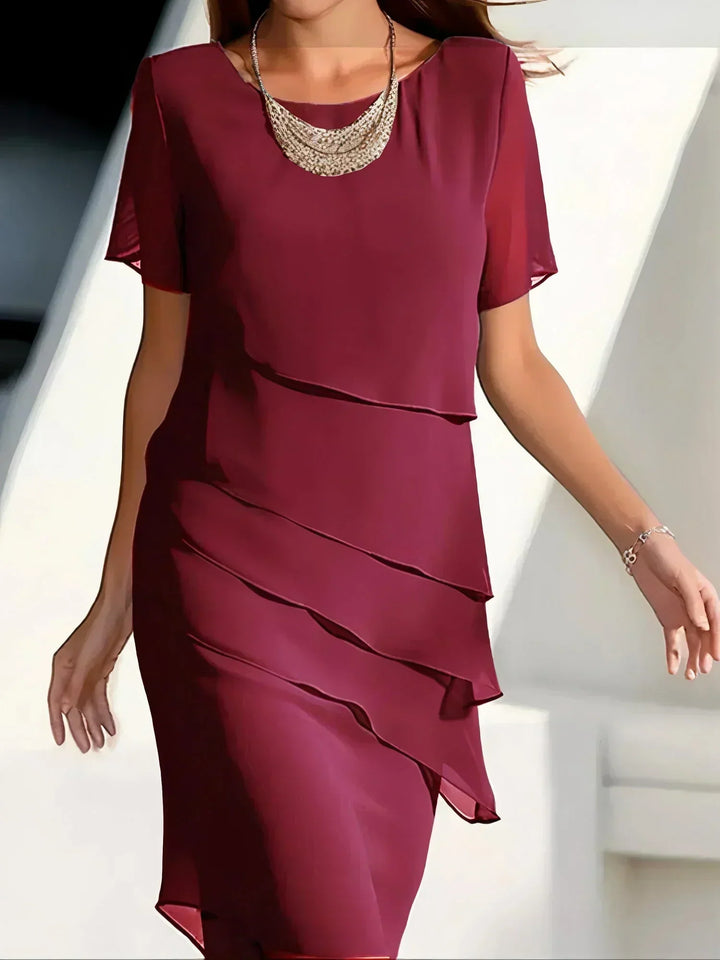 Pamela | Women's Elegant Layered Dress — Timeless Style