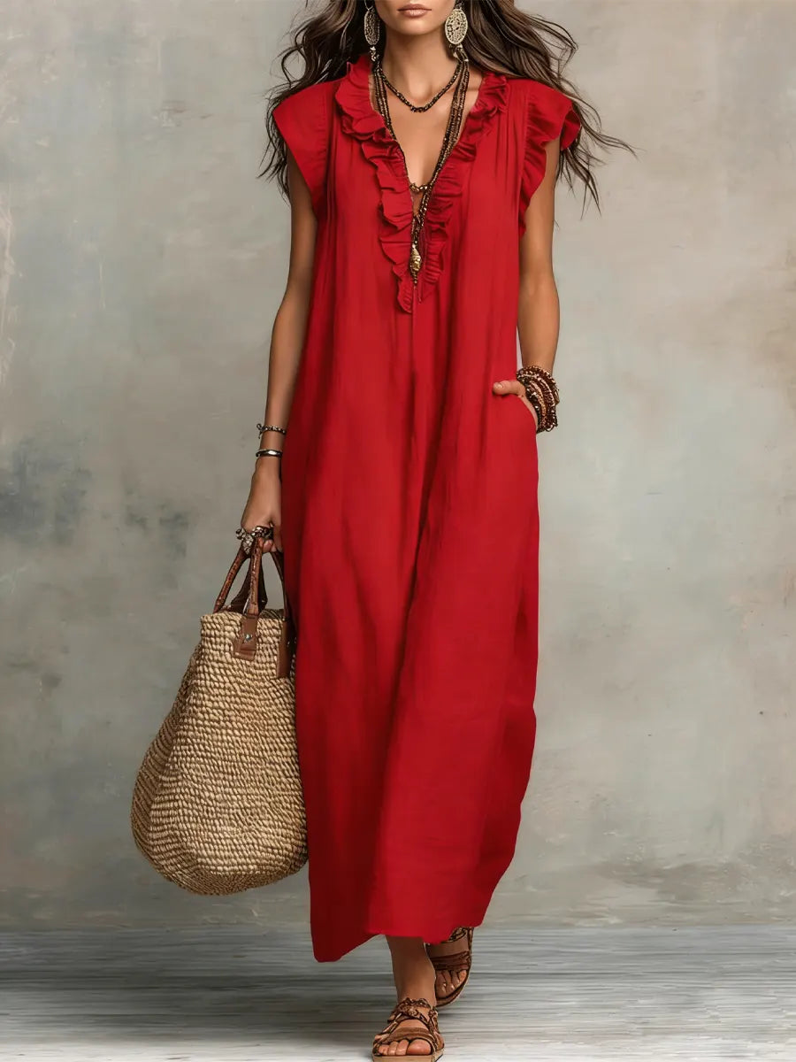 Camelia - Women's Bohemian Maxi Dress — Flowy & Feminine