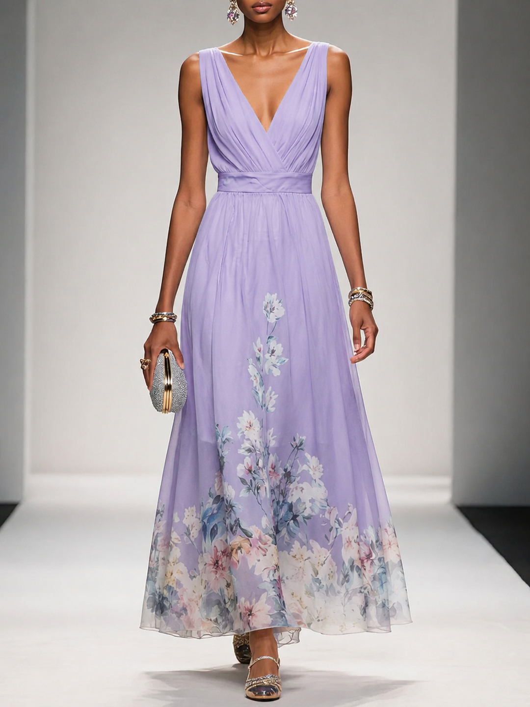 Trixie | Sleeveless A-Line Maxi Dress
