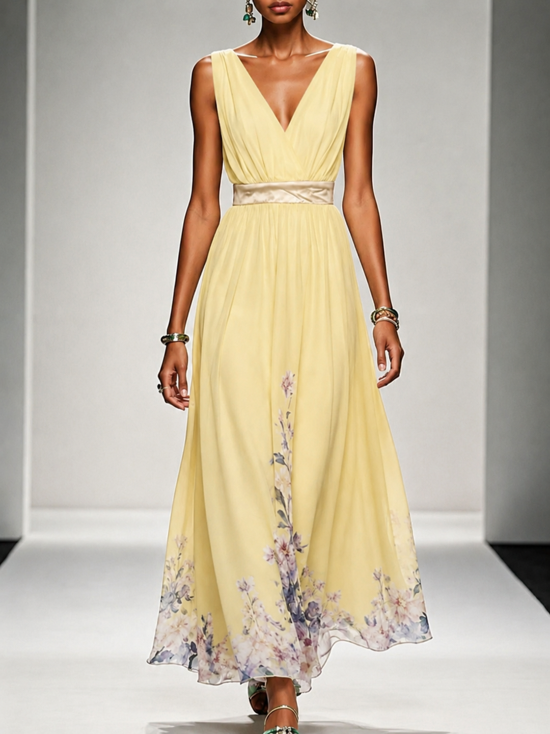 Trixie | Sleeveless A-Line Maxi Dress