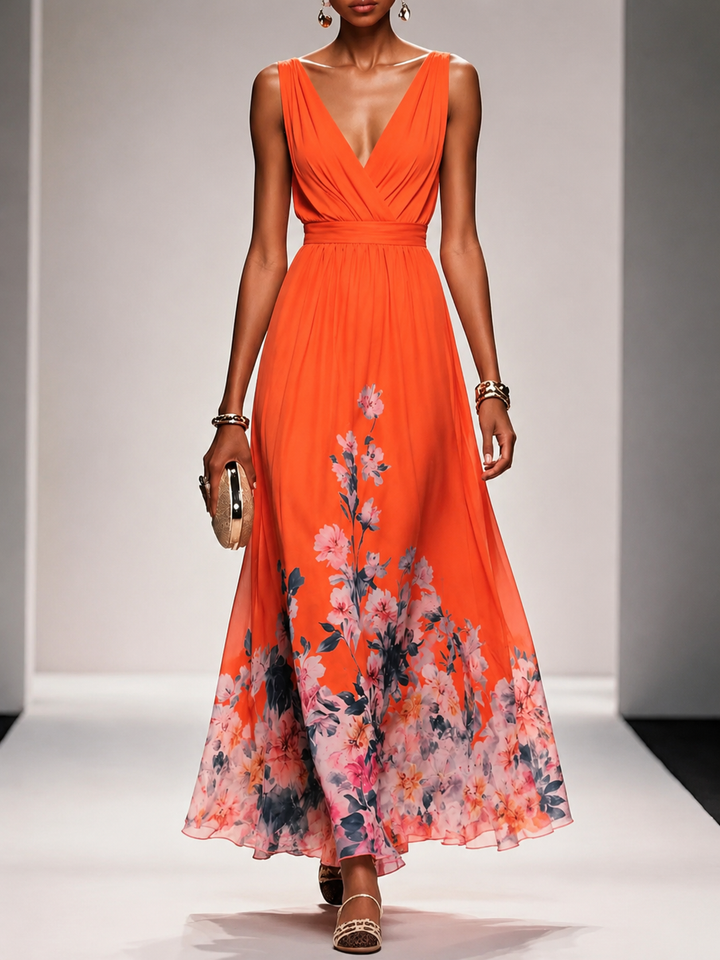 Trixie | Sleeveless A-Line Maxi Dress