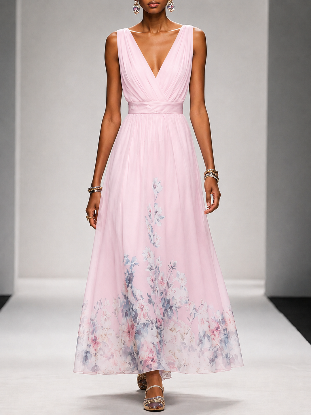 Trixie | Sleeveless A-Line Maxi Dress