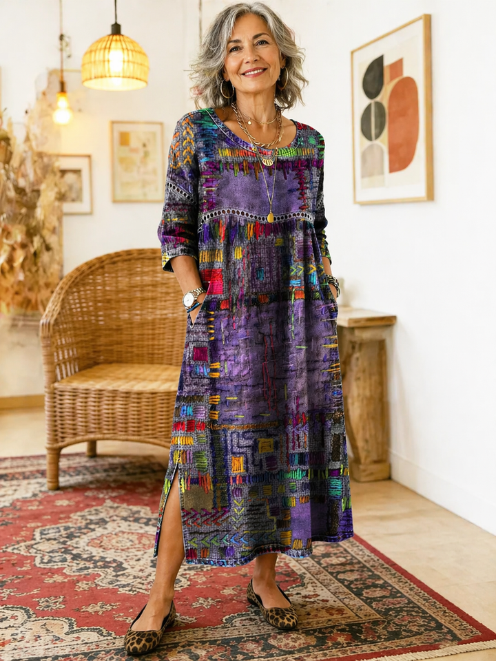 Sierra | Patchwork Denim Dress