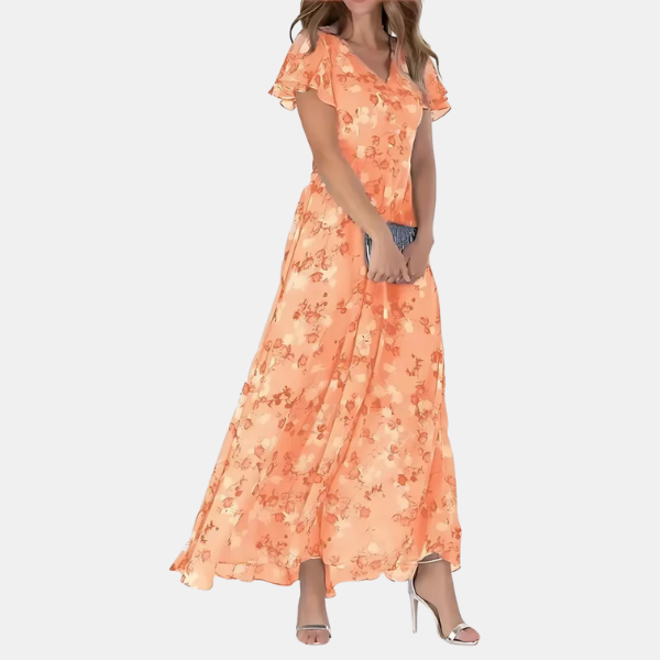 Daisy | Women's Floral Midi Dress — Relaxed Slimming Fit