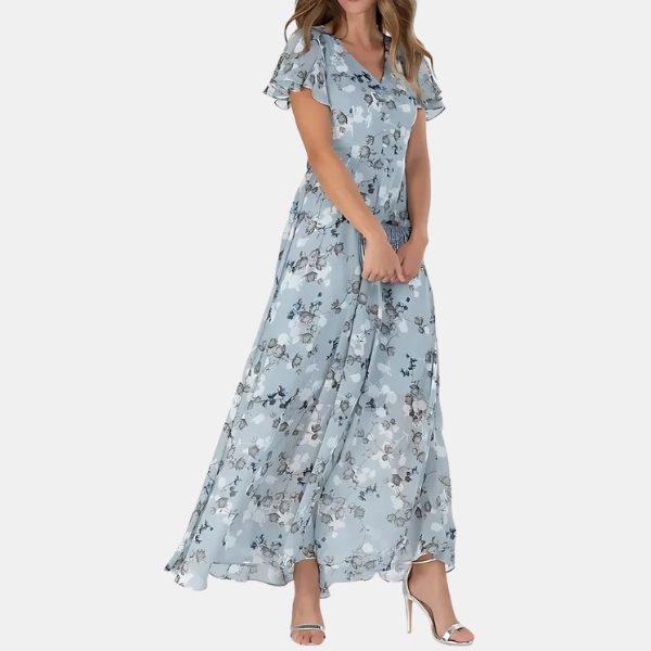 Daisy | Women's Floral Midi Dress — Relaxed Slimming Fit