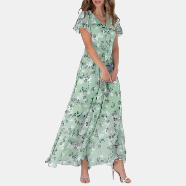 Daisy | Women's Floral Midi Dress — Relaxed Slimming Fit