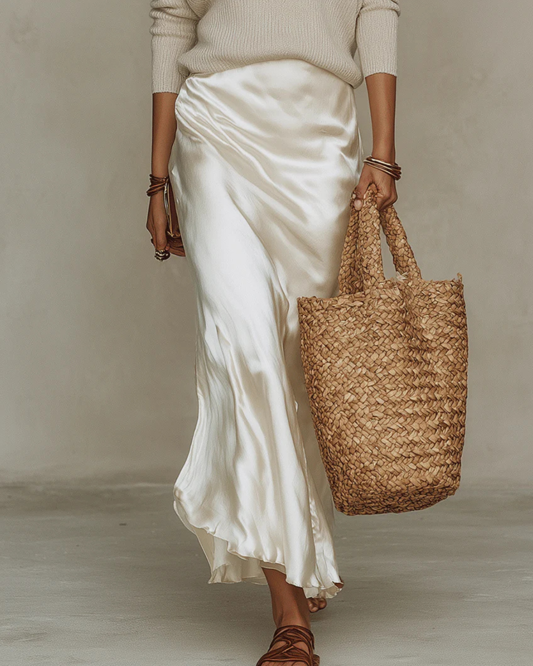 Audrey | Slip Dress & Knit Set