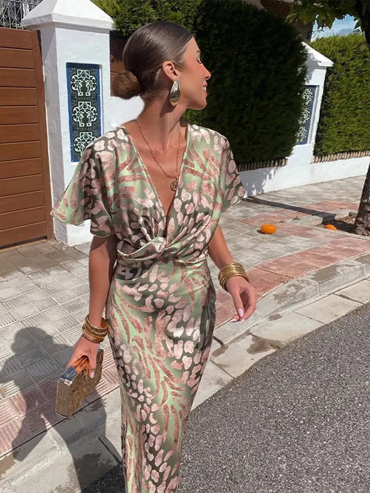 Blaire™ | Copper Midi Dress