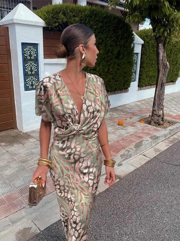 Blaire™ | Copper Midi Dress