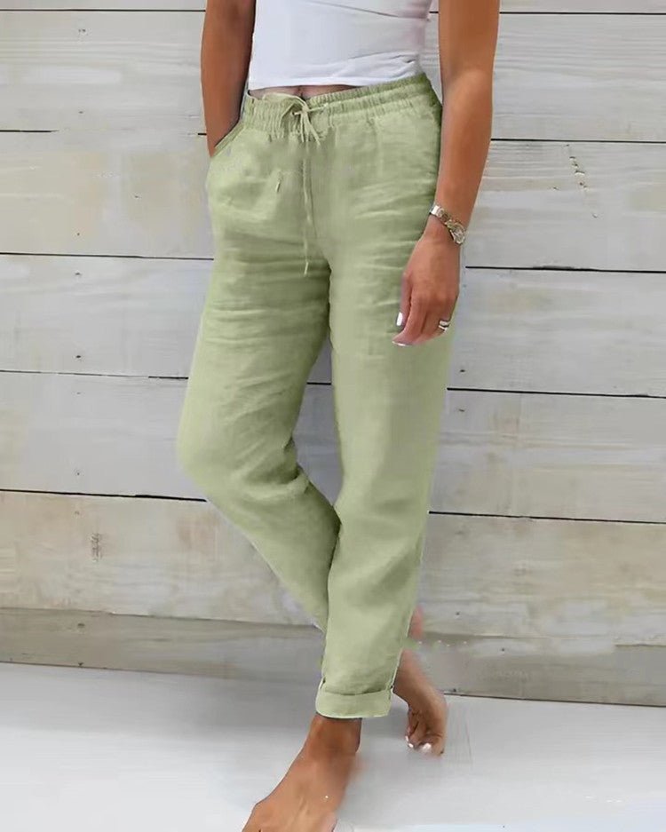 Kristin | Women's Sleek Comfort Trousers — Mid-Rise Fit