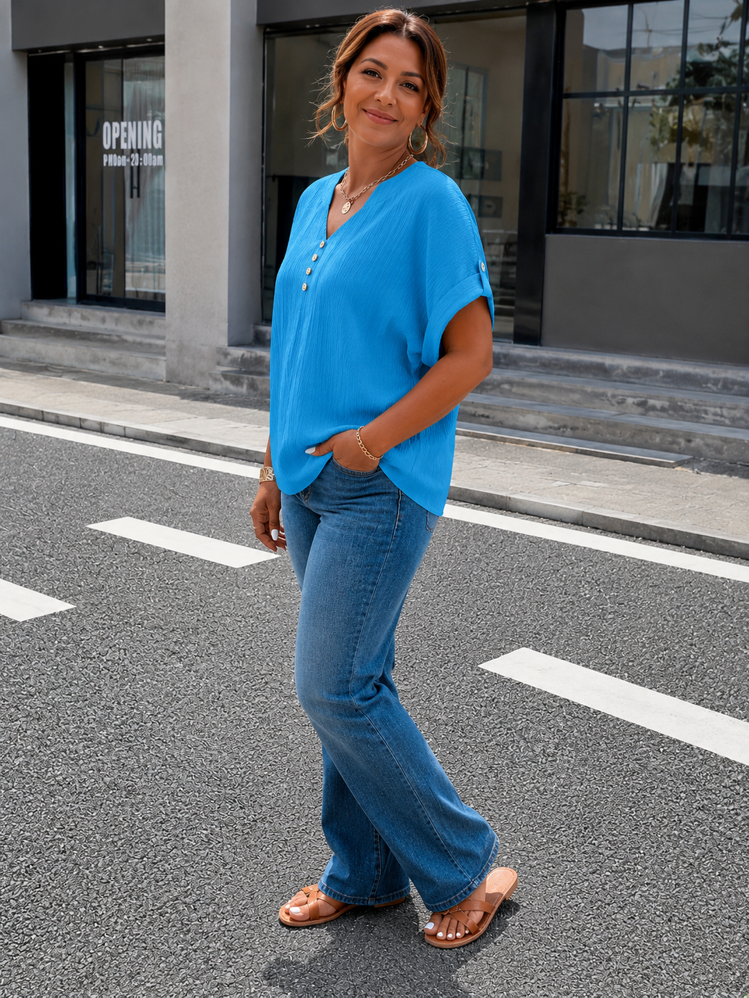 Ruby | Luxe V-Neck Blouse