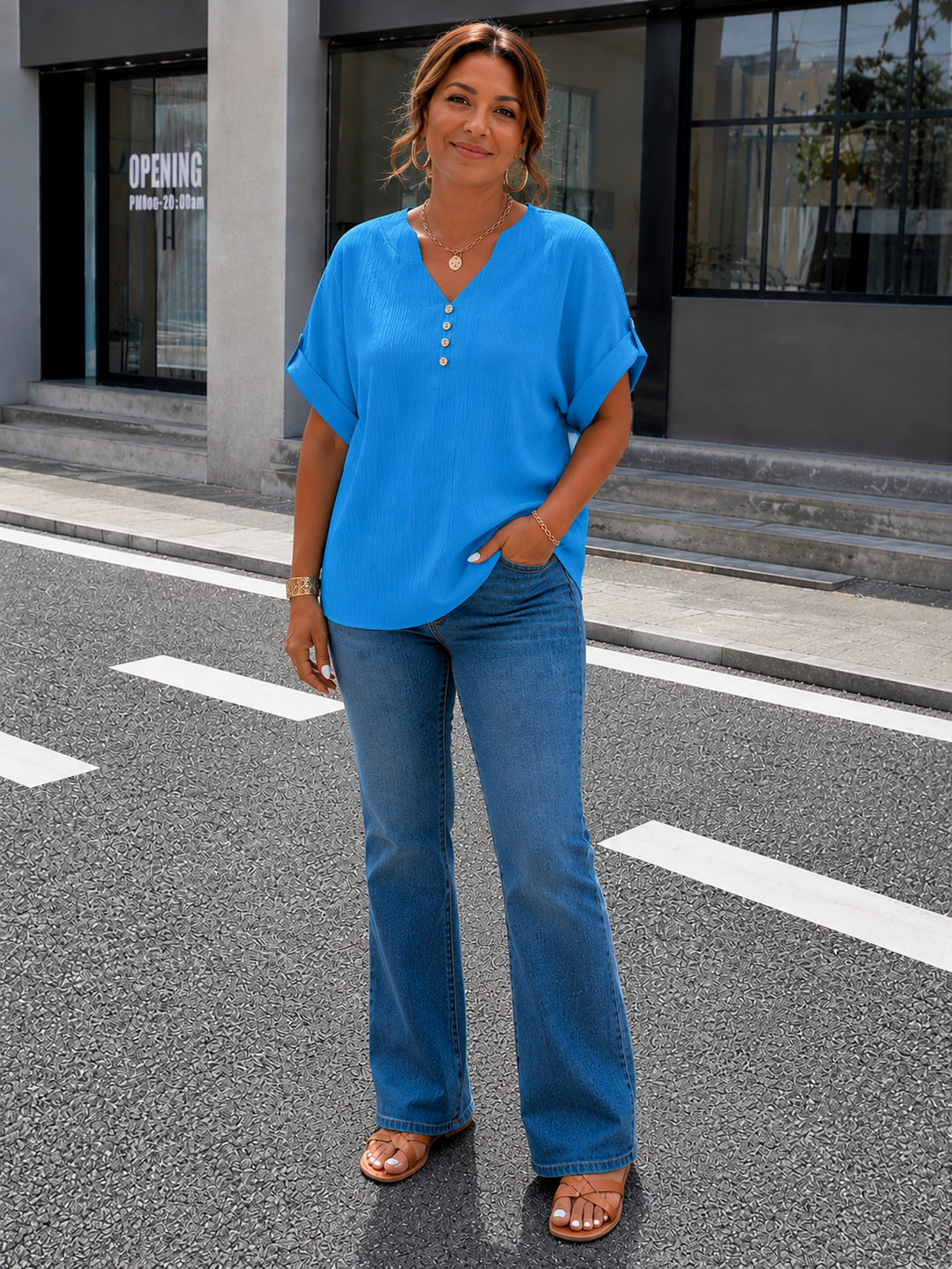Ruby | Luxe V-Neck Blouse