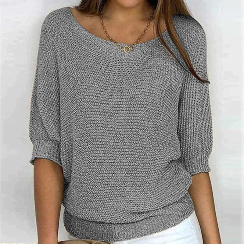 Korus Luxe | Women's Cosy Knit Pullover Top — Relaxed Fit