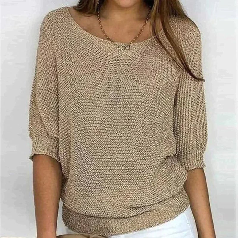 Korus Luxe | Women's Cosy Knit Pullover Top — Relaxed Fit