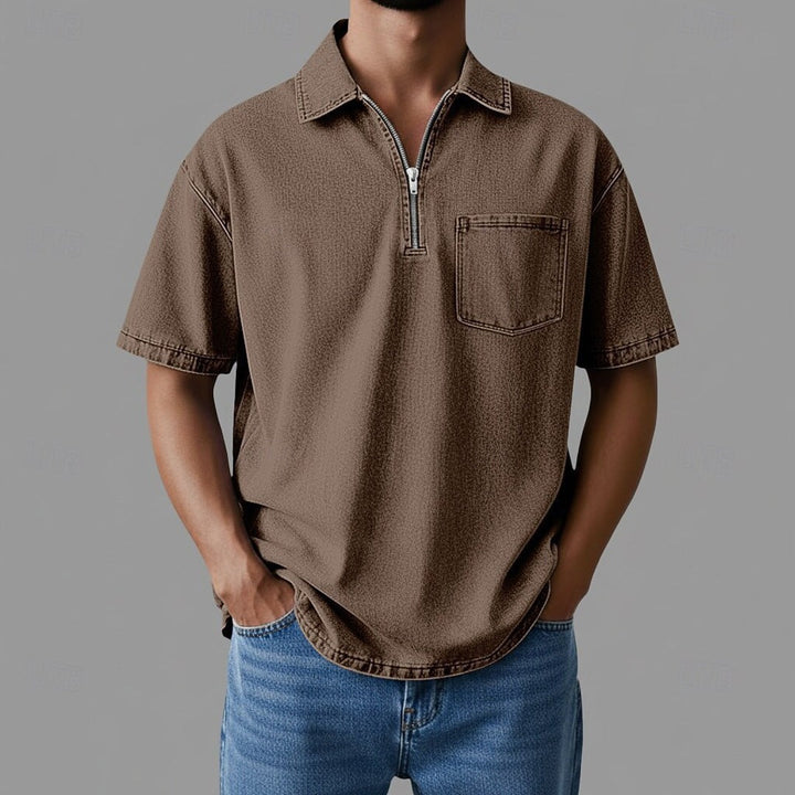 Wyatt | Zip Denim Shirt