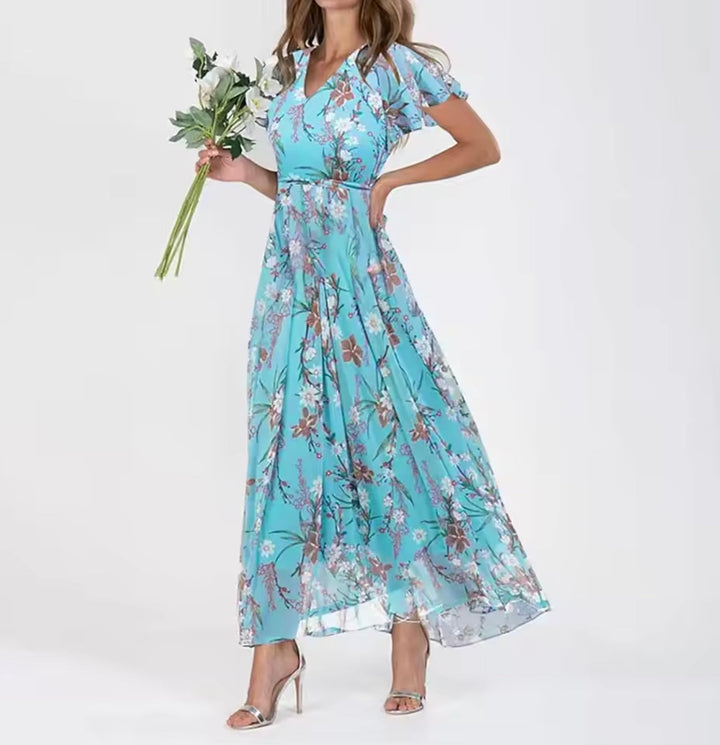 Daisy | Women's Floral Midi Dress — Relaxed Slimming Fit