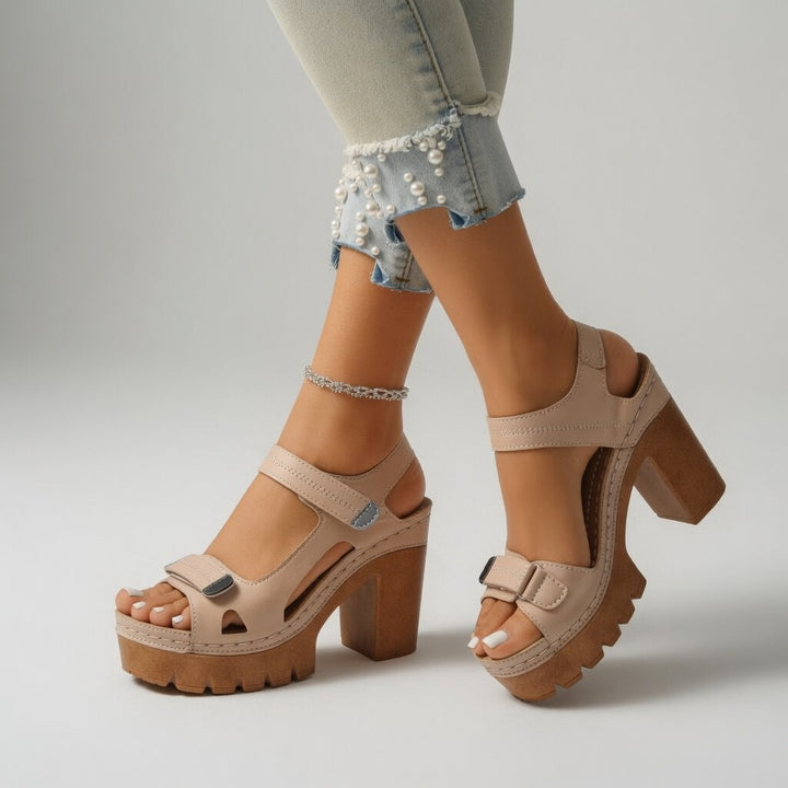 Paige | Urban Style Platform Block Heel Sandal