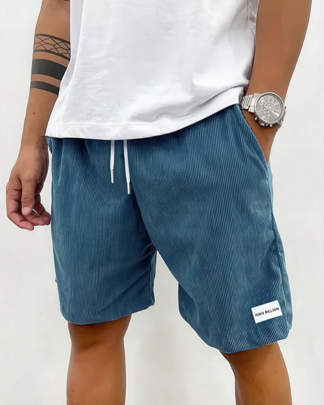 Rico | Corduroy Knee-Length Shorts