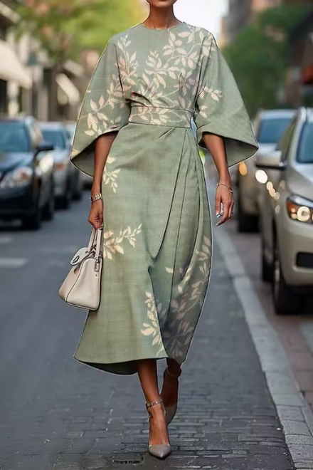 Robin | Women's Elegant Floral Dress — Feminine Silhouette