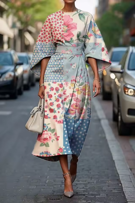 Robin | Women's Elegant Floral Dress — Feminine Silhouette