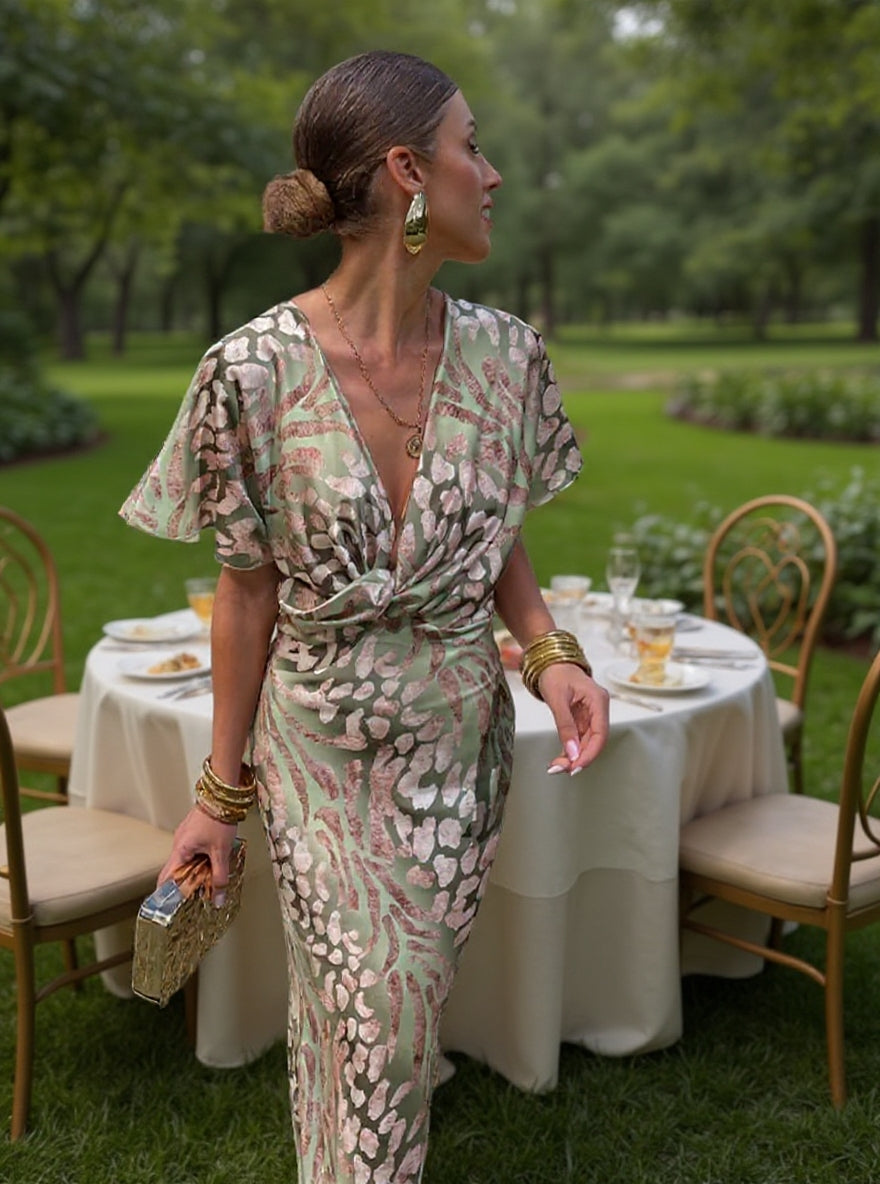 Blaire™ | Copper Midi Dress