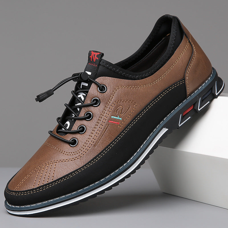 Jaziel | Men's Sporty Leather Casual Sneakers