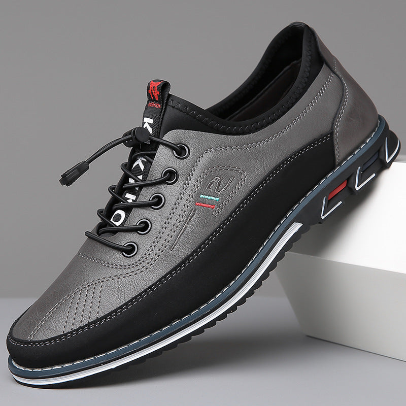 Jaziel | Men's Sporty Leather Casual Sneakers